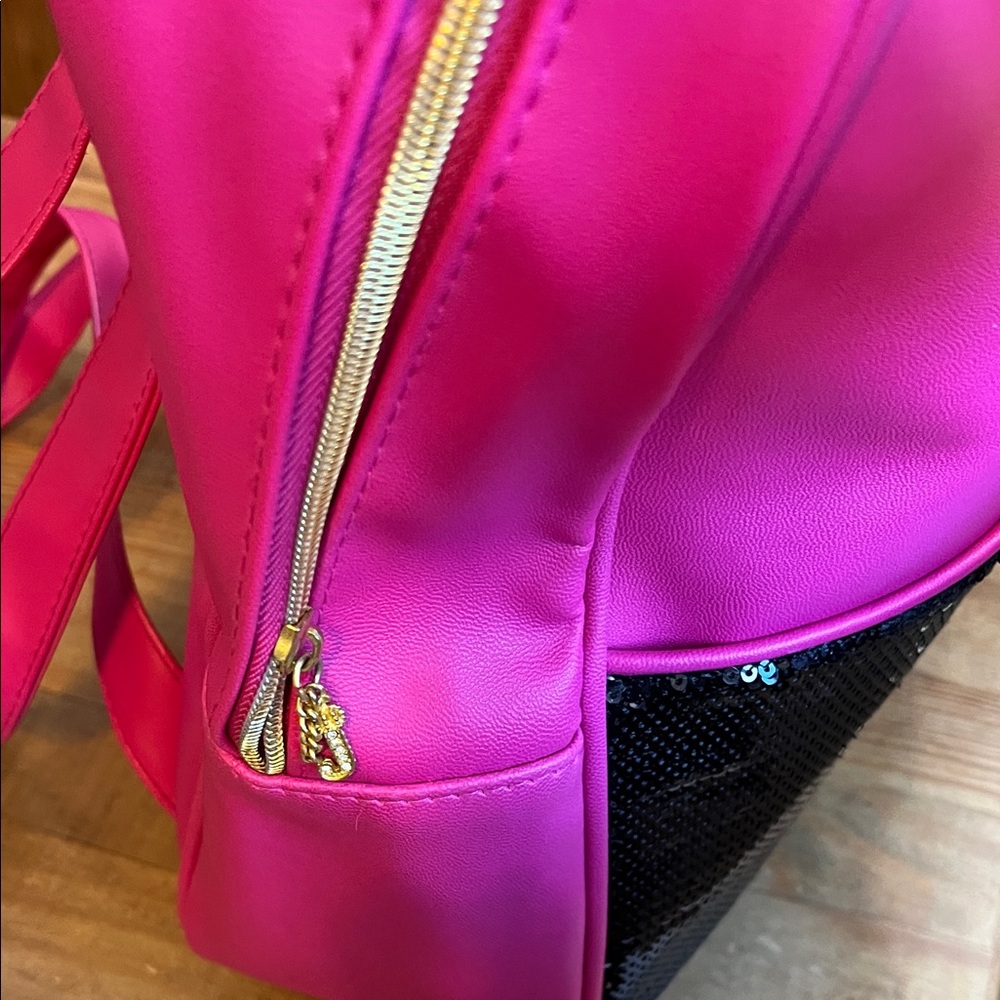 Juicy Couture Pink, Black Sequin Backpack - Picture 5 of 8